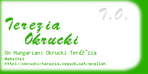 terezia okrucki business card